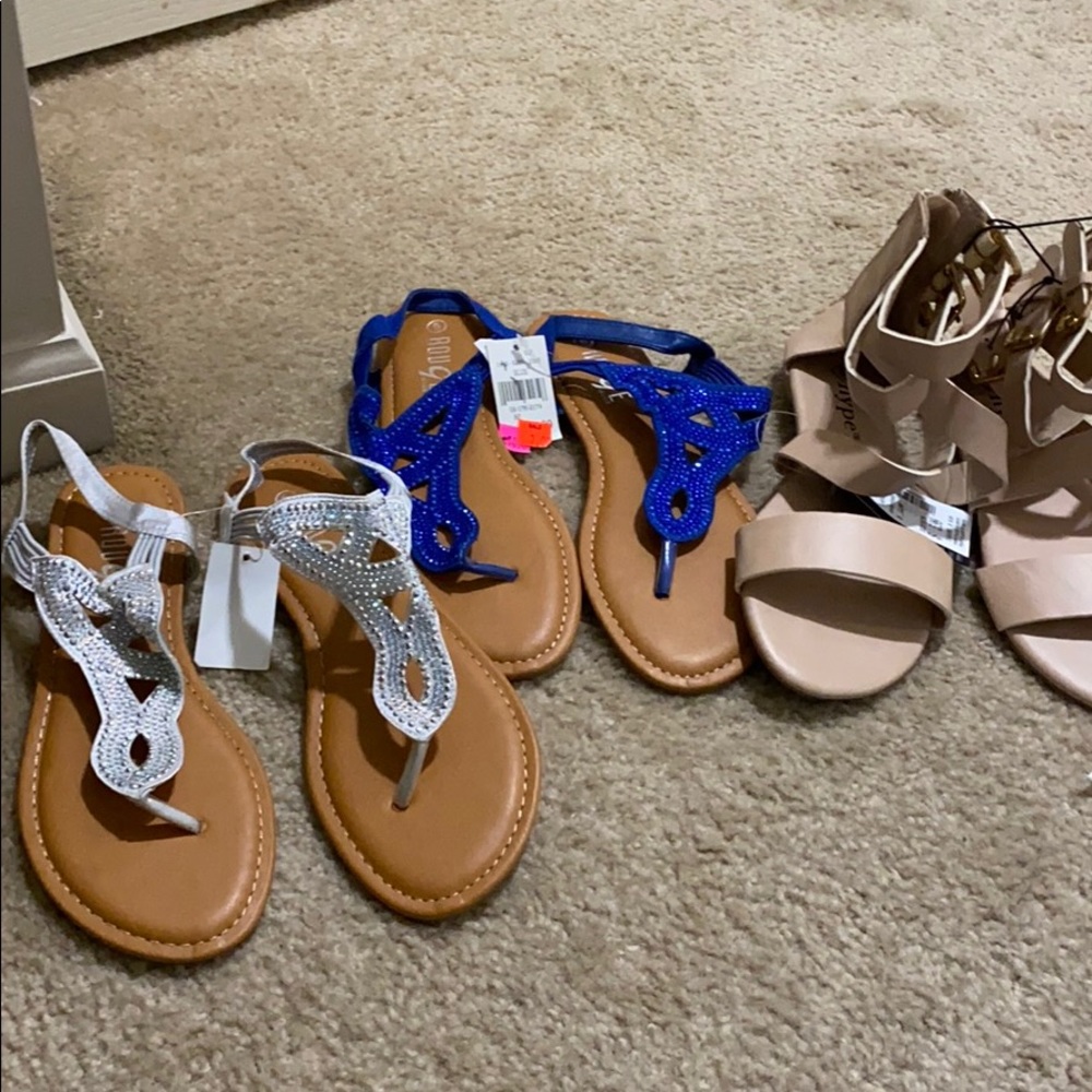 Brand New Sandals 3 pair for the price of one deal